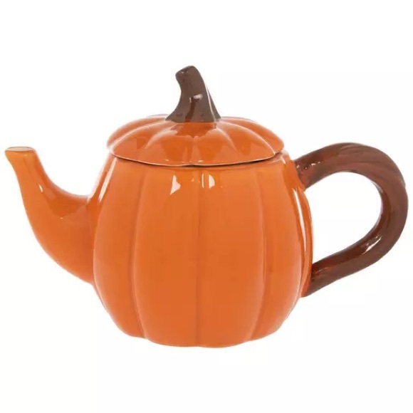 Orange Pumpkin Teapot - Picture 1 of 3